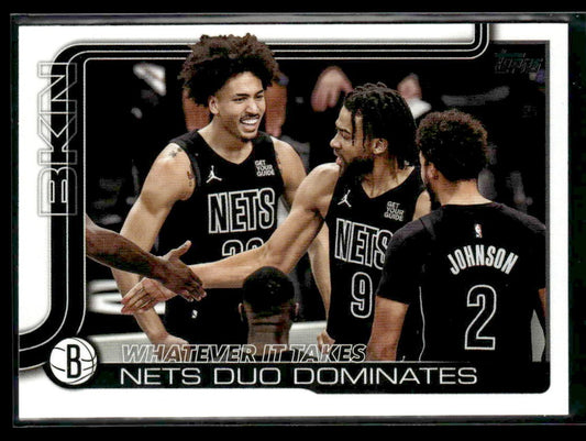 2025-26 Topps #273 Whatever It Takes: Nets Duo Dominates