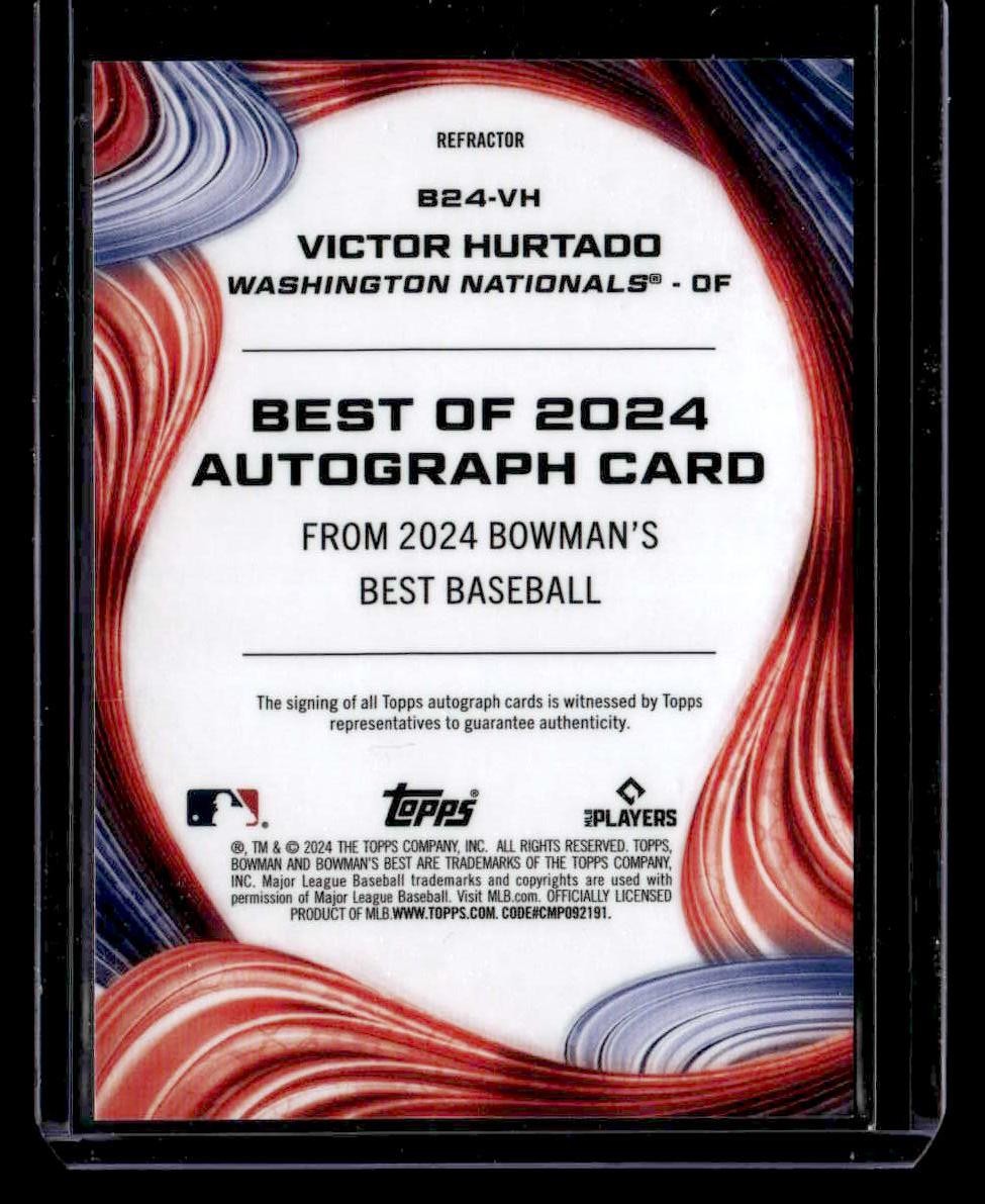 2024 Bowman's Best #B24-VH Victor Hurtado Best of 2024 Autographs