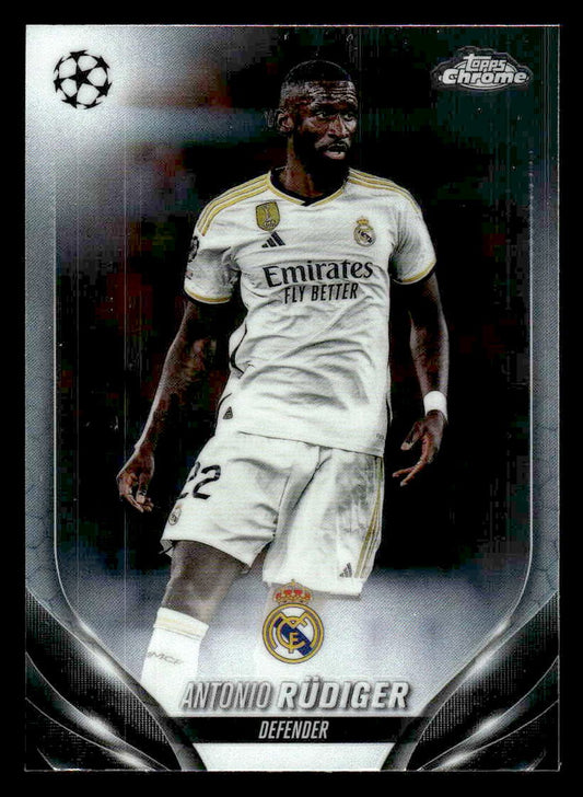 2023-24 Topps Chrome UEFA Club Competitions #164 Antonio Rüdiger