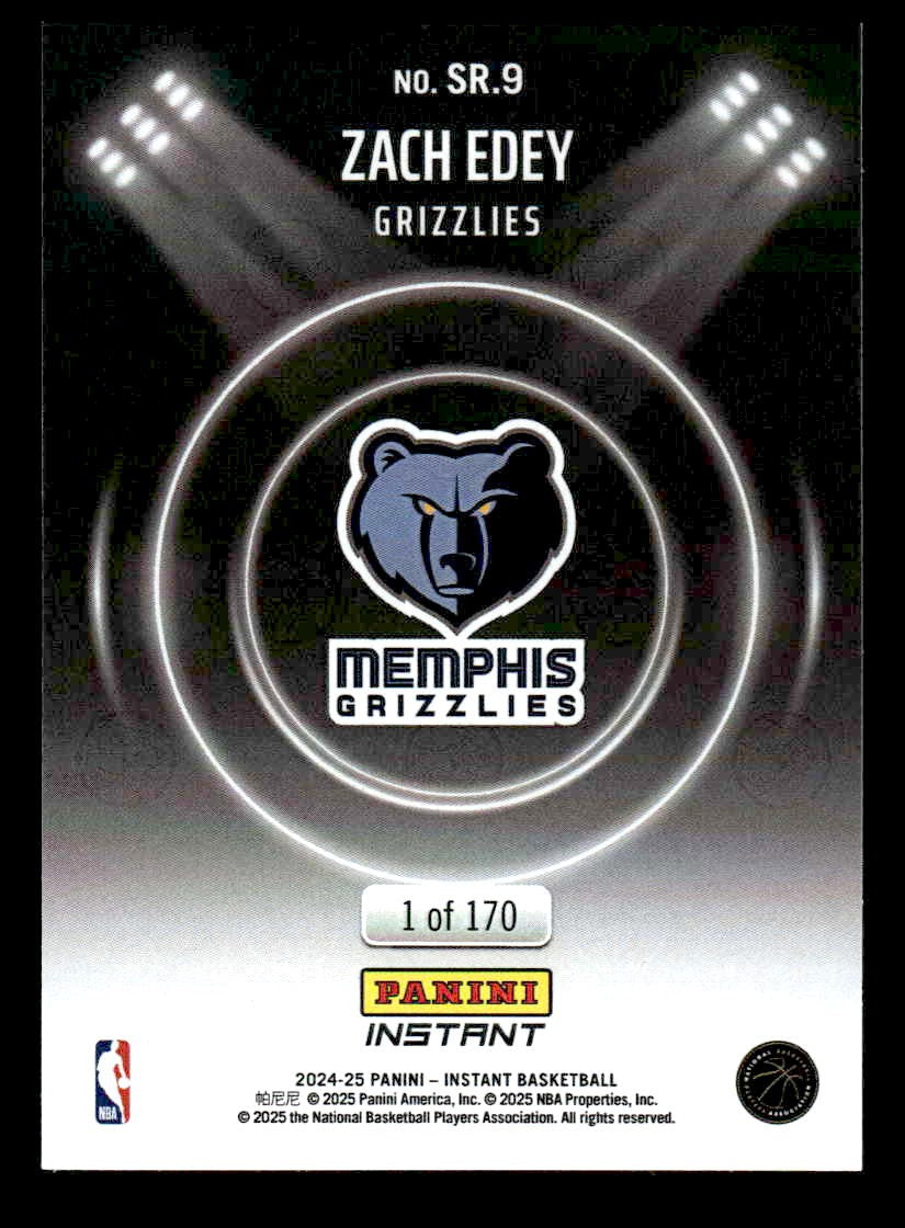 2024-25 Panini Instant NBA Spotlight Rookies #SR.9 Zach Edey