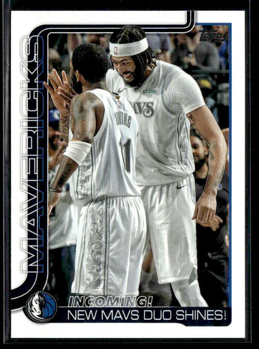 2025-26 Topps #296 Incoming!: New Mavs Duo Shines!