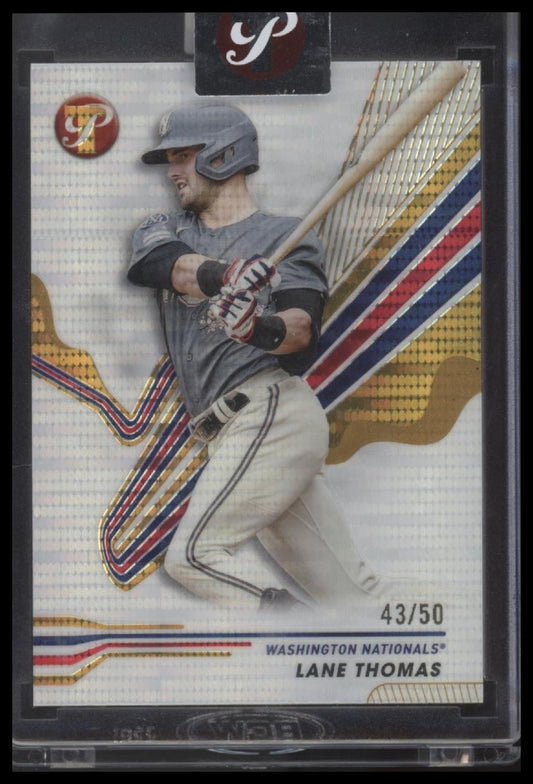 2024 Topps Pristine #216 Lane Thomas Pristine Gold Refractors #/50