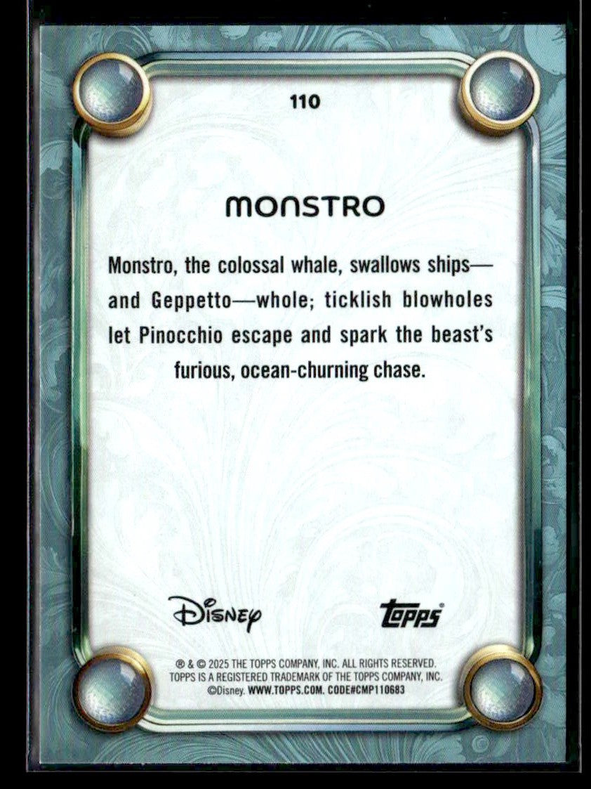 2025 Topps Disney Wonder #110 Monstro Tier 2