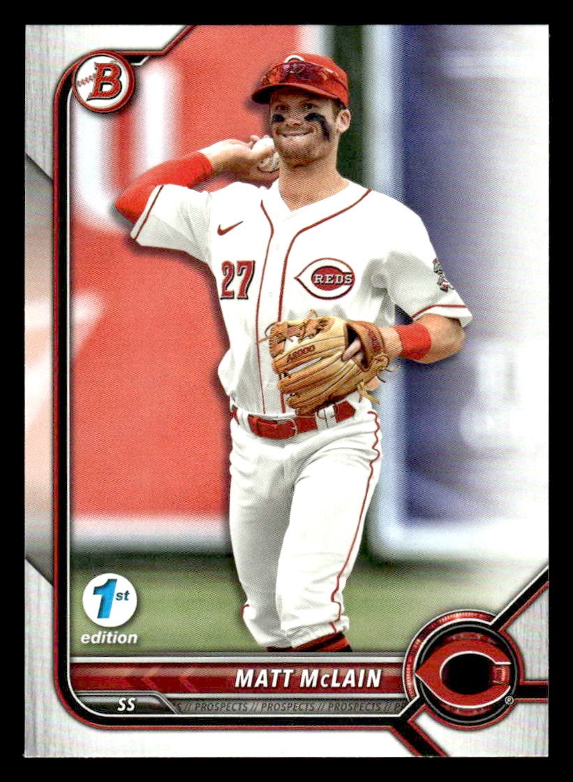 2022 Bowman Draft 1st Edition #BD-100 Matt McLain