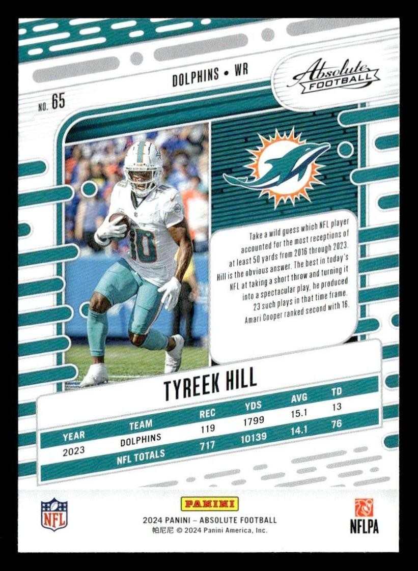 2024 Panini Absolute #65 Tyreek Hill Retail
