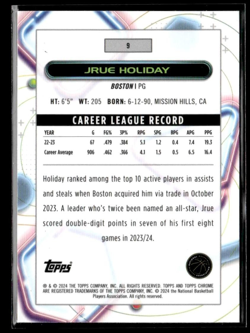 2023-24 Topps Chrome Cosmic #9 Jrue Holiday Nucleus Refractors
