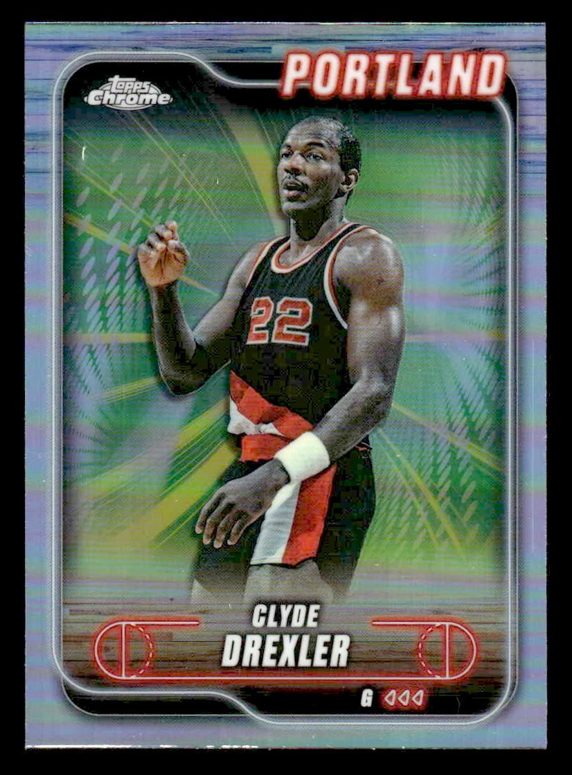 2024-25 Topps Chrome #30 Clyde Drexler Refractor