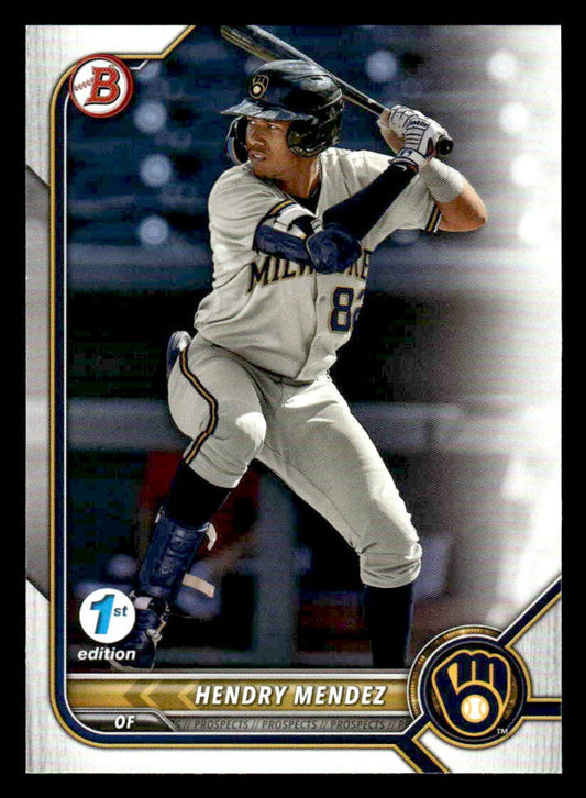 2022 Bowman Draft 1st Edition #BD-116 Hendry Mendez
