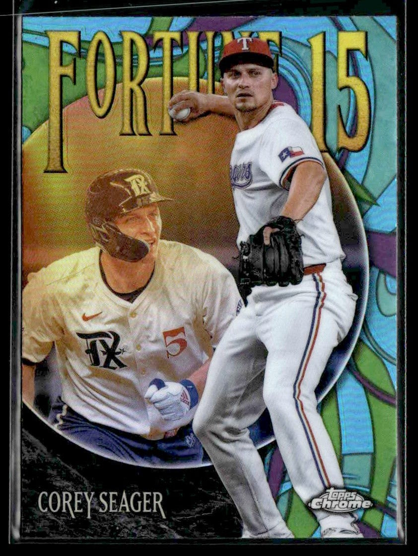 2025 Topps Chrome #F15-15 Corey Seager Fortune 15