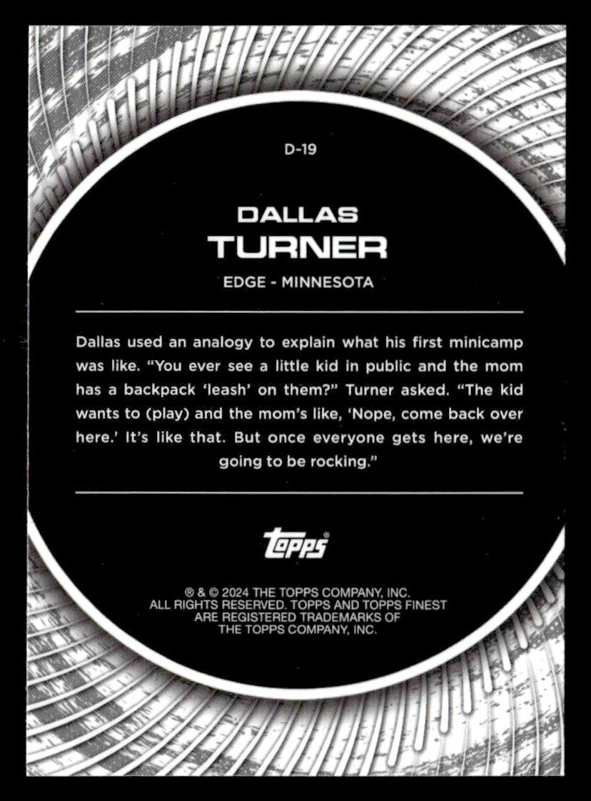2024 Finest #D-19 Dallas Turner Debut