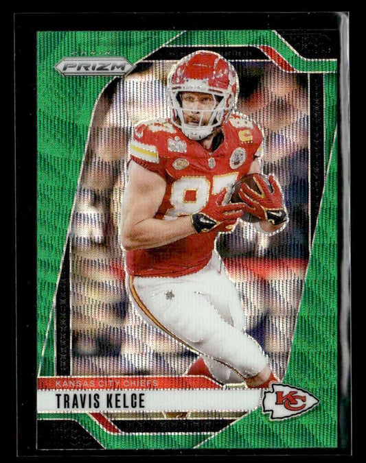 2024 Panini Prizm #140 Travis Kelce Green Wave