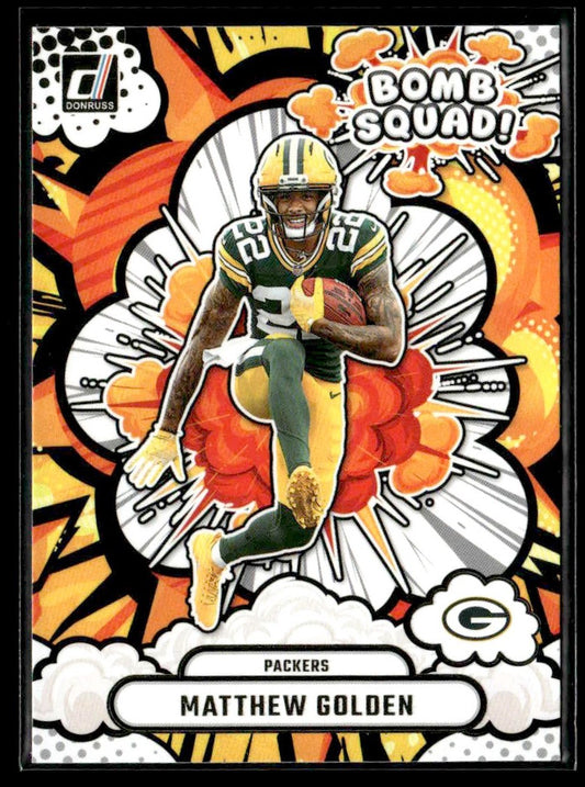 2025 Donruss #BS-MGN Matthew Golden Bomb Squad