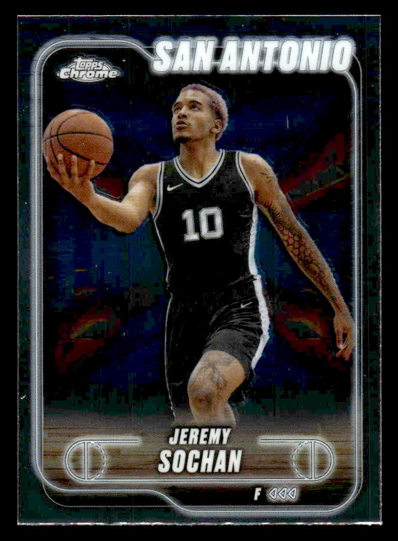 2024-25 Topps Chrome #181 Jeremy Sochan