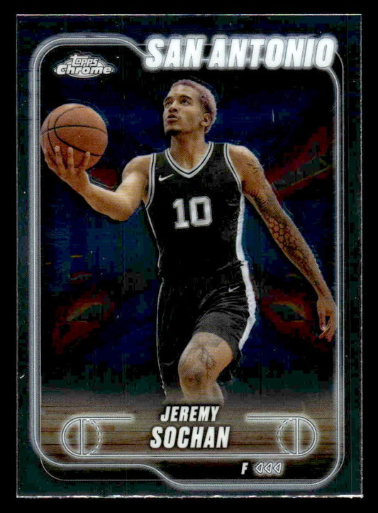 2024-25 Topps Chrome #181 Jeremy Sochan