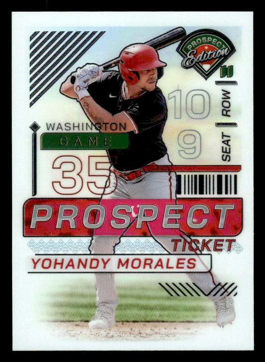 2024 Panini Prospect Edition #161 Yohandy Morales Holo