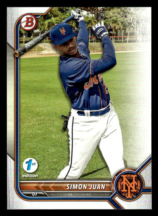 2022 Bowman Draft 1st Edition #BD-52 Simon Juan