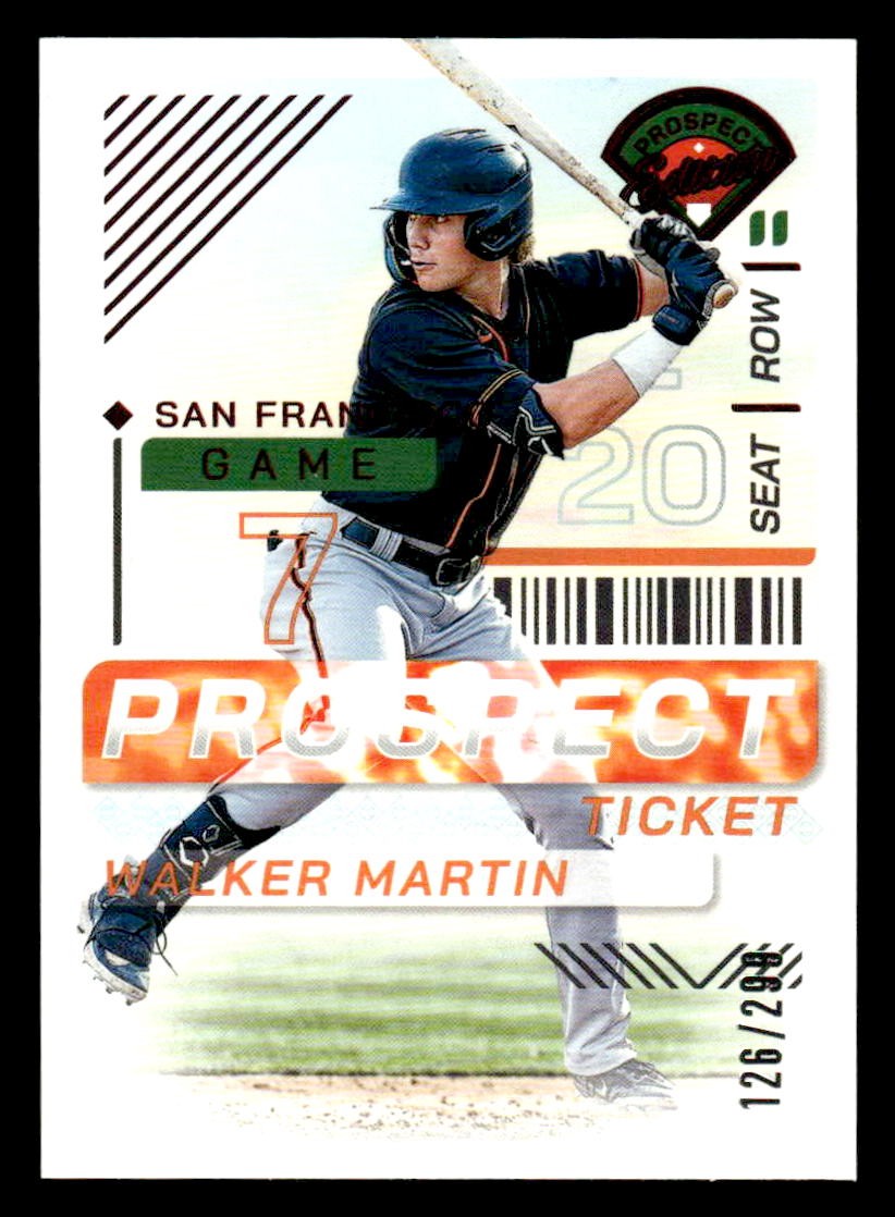 2024 Panini Prospect Edition #121 Walker Martin Red #/299