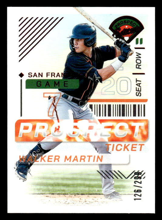 2024 Panini Prospect Edition #121 Walker Martin Red #/299