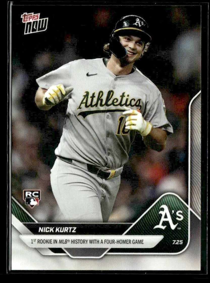 2025 Topps Now #464 Nick Kurtz 1st Rookie with 4 HR Game