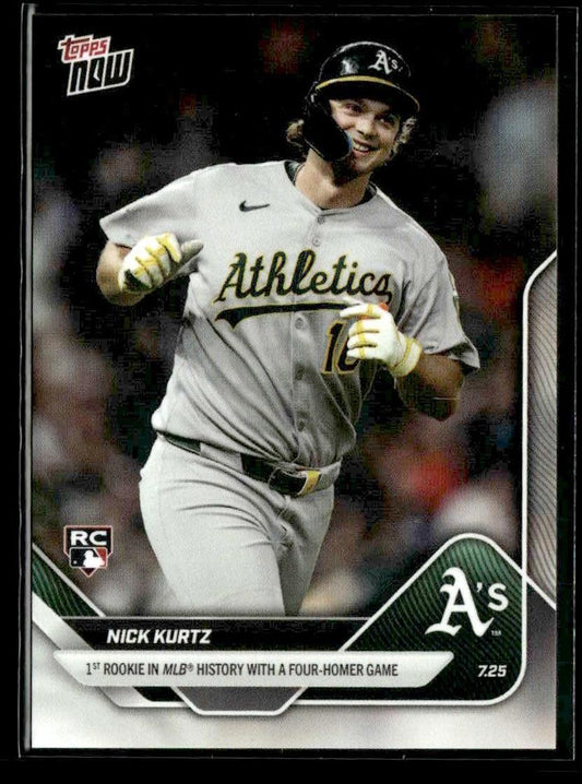 2025 Topps Now #464 Nick Kurtz 1st Rookie with 4 HR Game