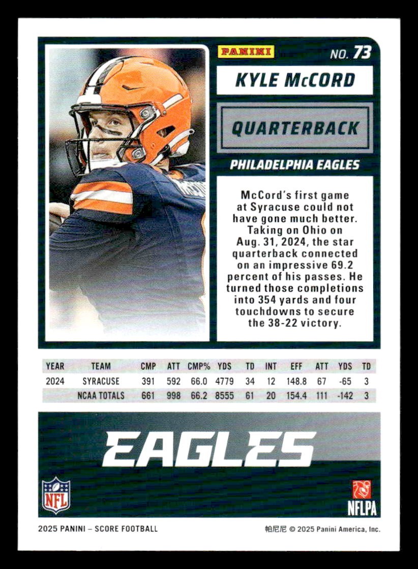 2025 Score-A-Treat #73 Kyle McCord