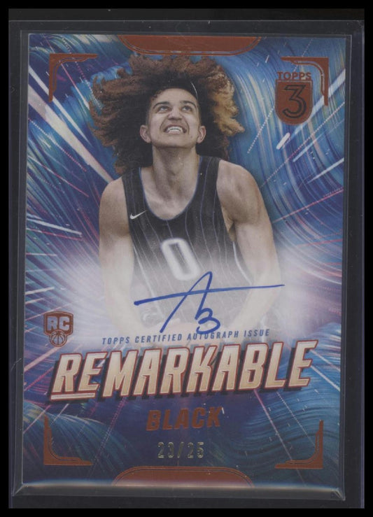 2023-24 Topps 3 #RM-AB Anthony Black Re-Markable Signatures Bronze #23/25