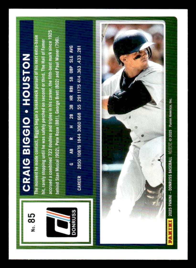 2025 Donruss #85 Craig Biggio