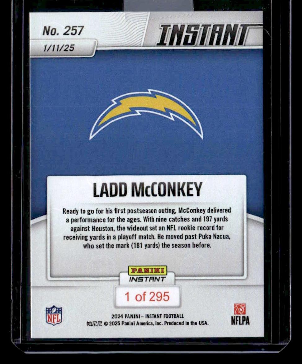 2024 Panini Instant NFL #257 Ladd McConkey