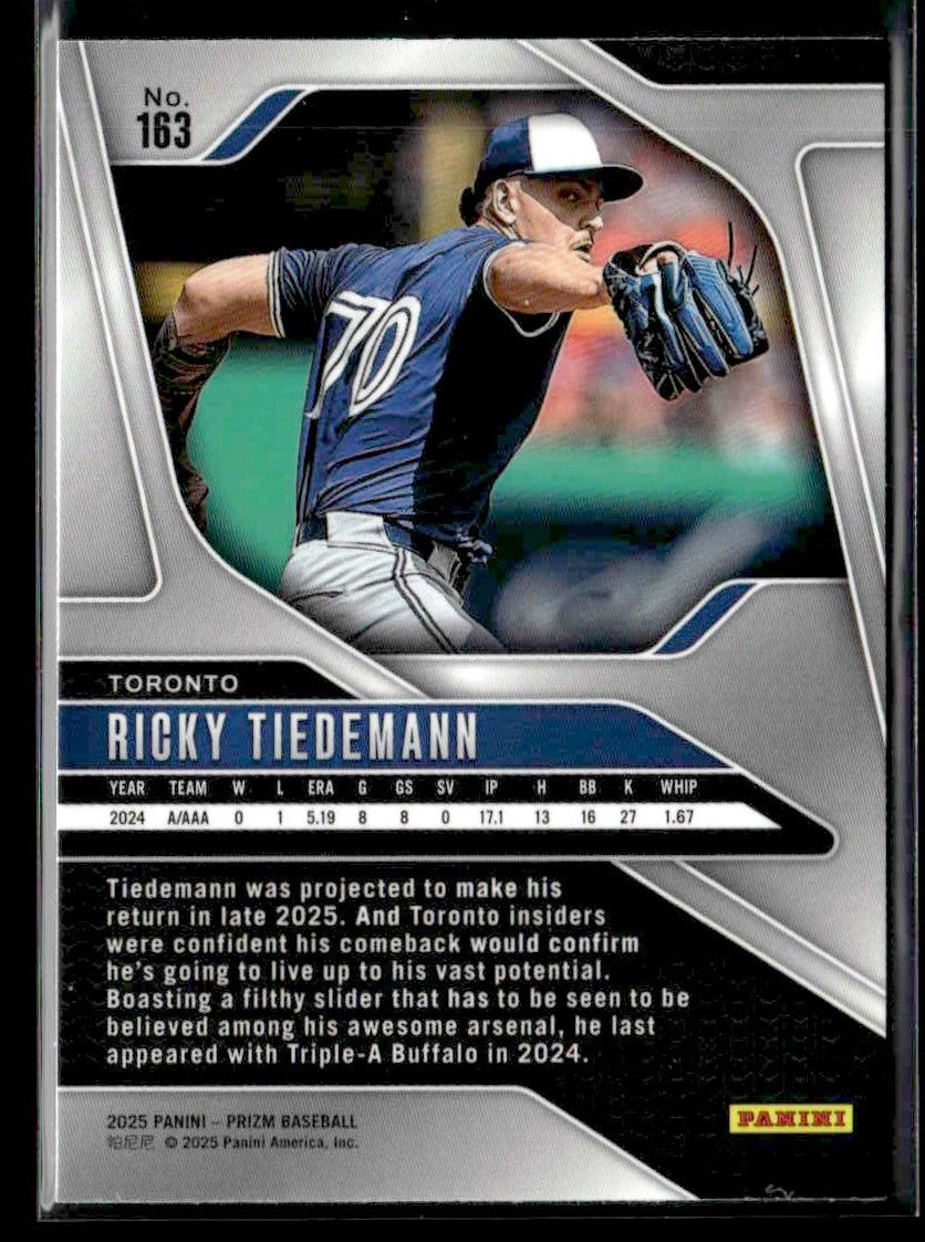 2025 Panini Prizm #163 Ricky Tiedemann