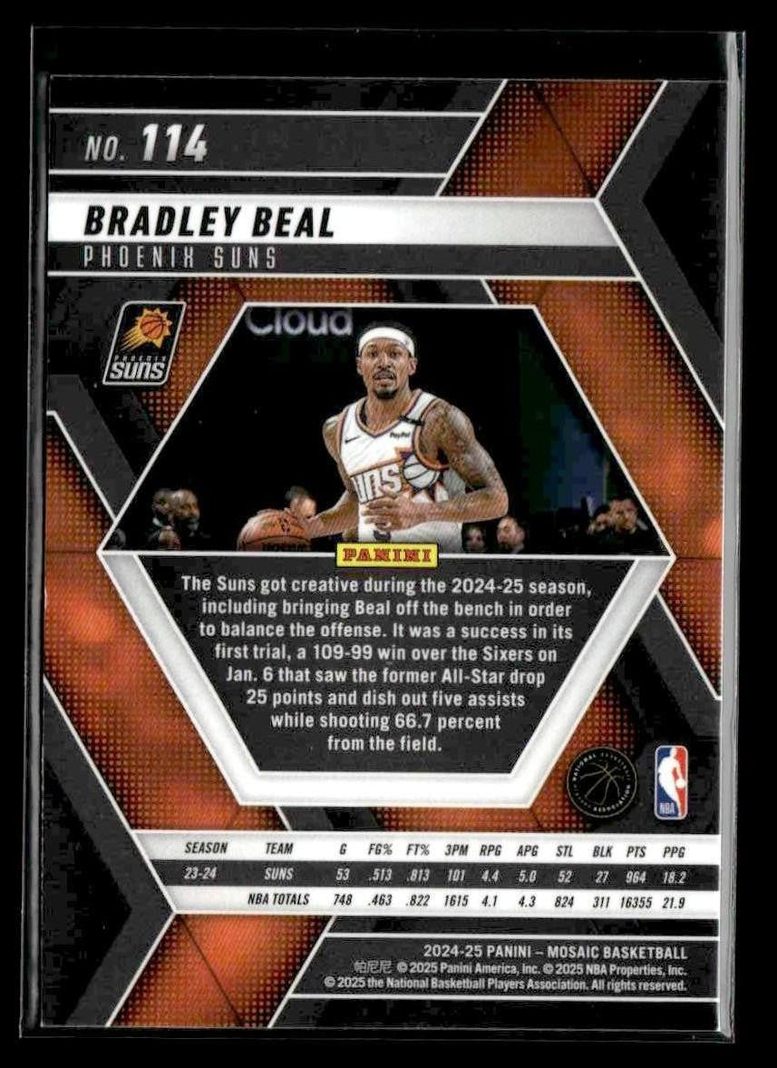 2024-25 Panini Mosaic #114 Bradley Beal