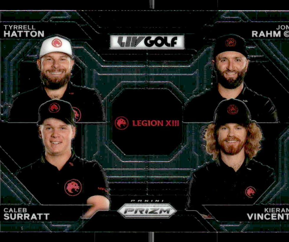 2024 Prizm LIV #62 Kieran Vincent/Caleb Surratt/Tyrrell Hatton/Jon Rahm