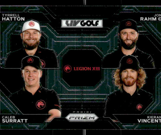 2024 Prizm LIV #62 Kieran Vincent/Caleb Surratt/Tyrrell Hatton/Jon Rahm