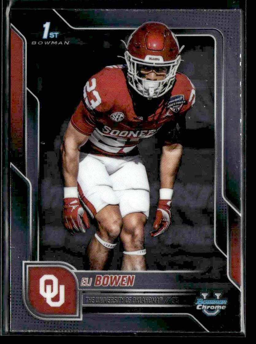 2025 Bowman University Chrome #107 Eli Bowen