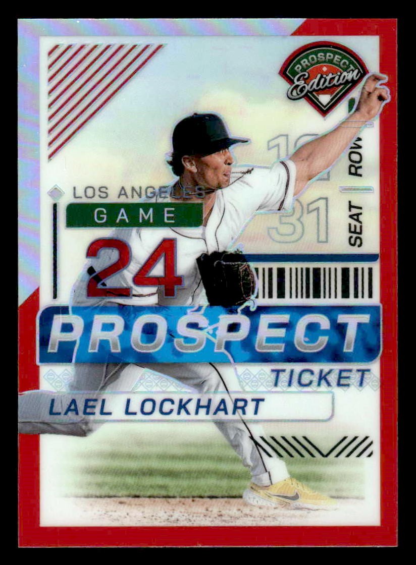 2024 Panini Prospect Edition #167 Lael Lockhart Red Holo #/199