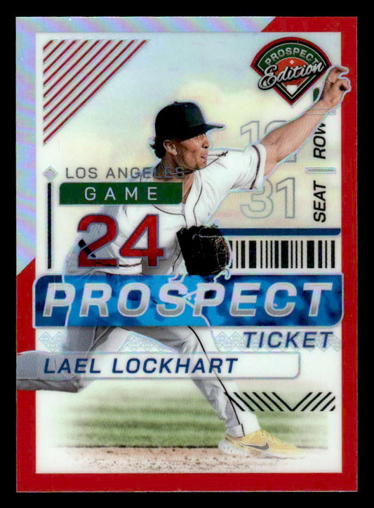 2024 Panini Prospect Edition #167 Lael Lockhart Red Holo #/199