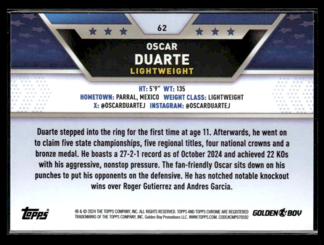 2024 Topps Chrome #62 Oscar Duarte