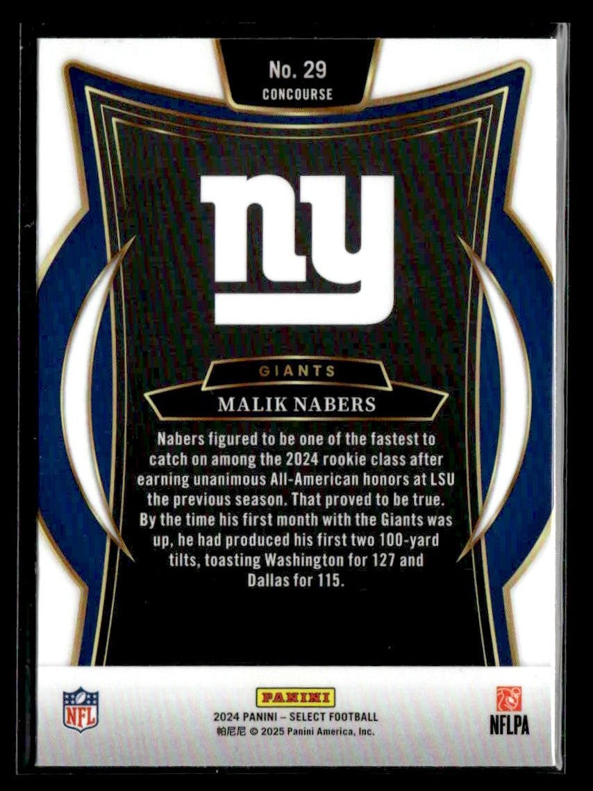 2024 Panini Select #29 Malik Nabers