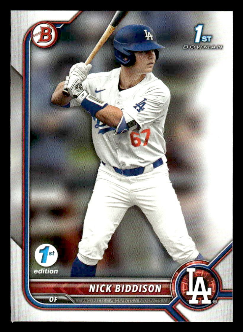 2022 Bowman Draft 1st Edition #BD-165 Nick Biddison