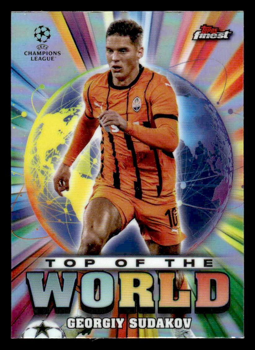 2024-25 Topps Finest UEFA Club Comp #TW-9 Georgiy Sudakov Top of the World