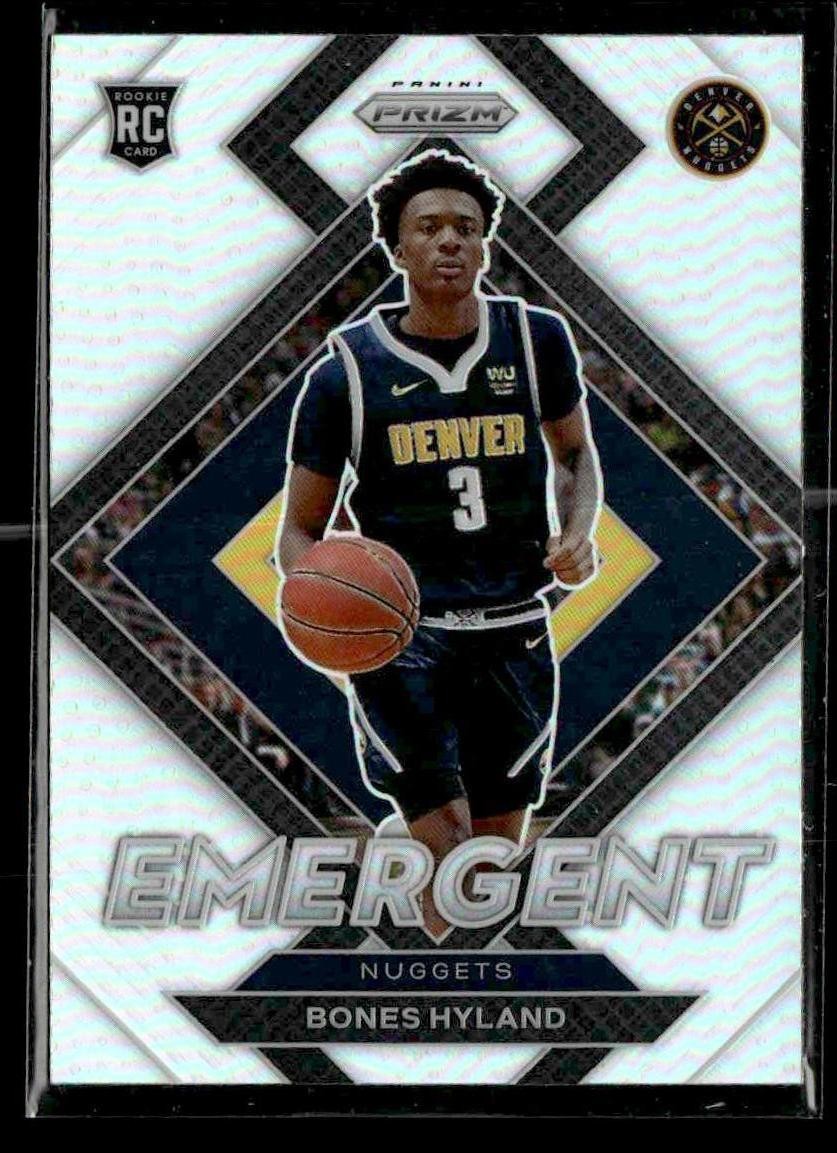 2021-22 Panini Prizm #11 Bones Hyland Emergent Prizms Silver
