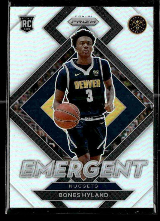 2021-22 Panini Prizm #11 Bones Hyland Emergent Prizms Silver