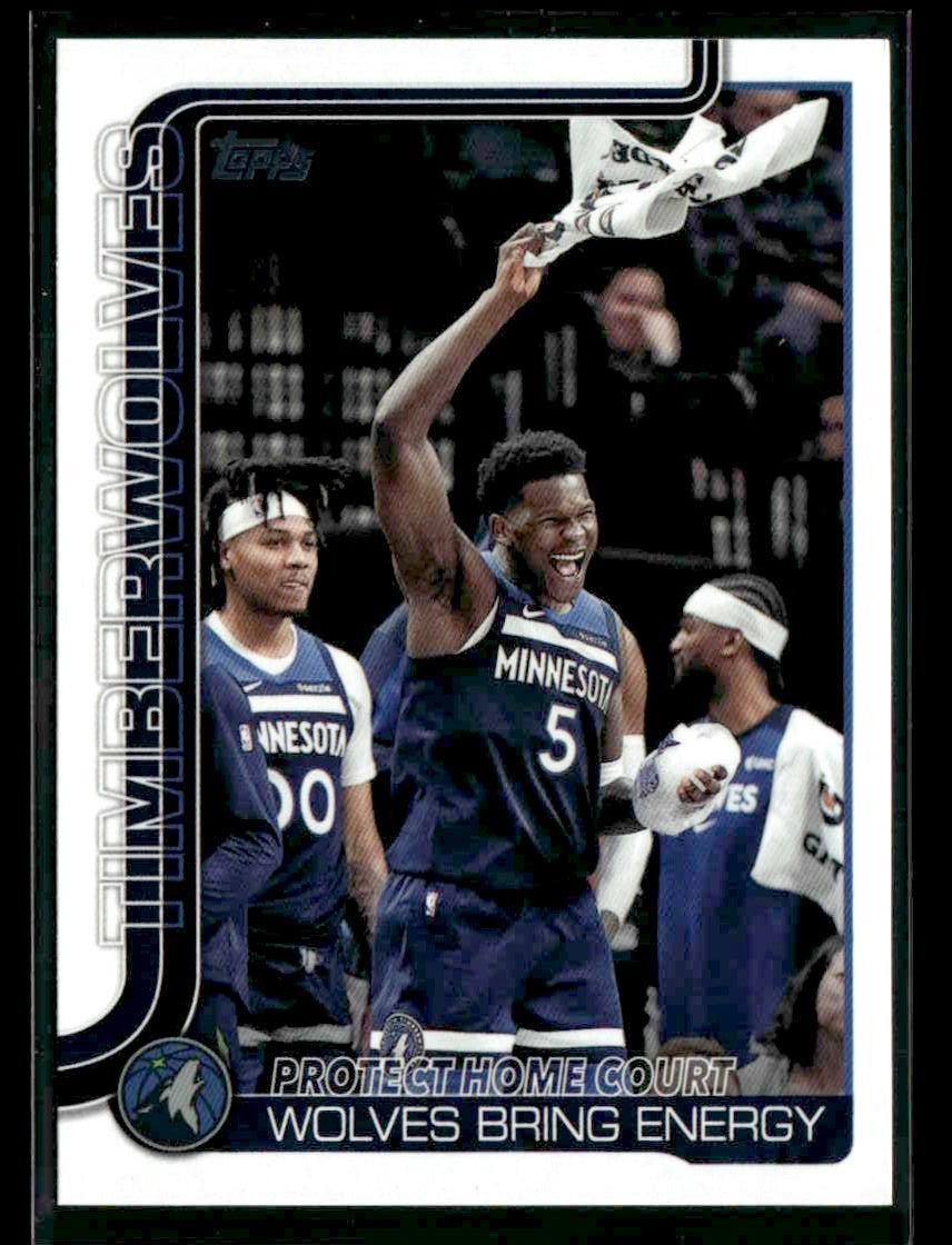 2025-26 Topps #287 Protect Home Court: Wolves Bring Energy