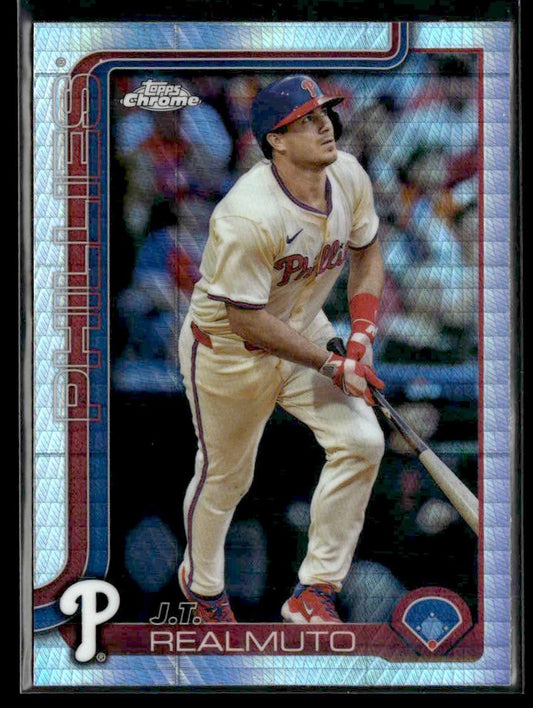 2025 Topps Chrome #2 J.T. Realmuto Prism Refractors
