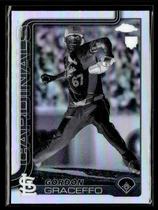 2025 Topps Chrome #256 Gordon Graceffo Negative Refractors