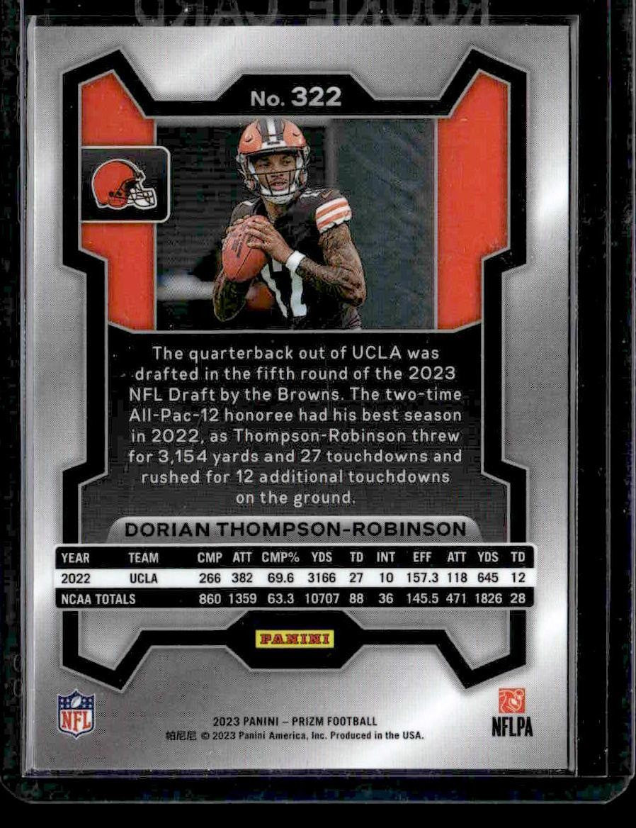 2023 Panini Prizm #322 Dorian Thompson-Robinson