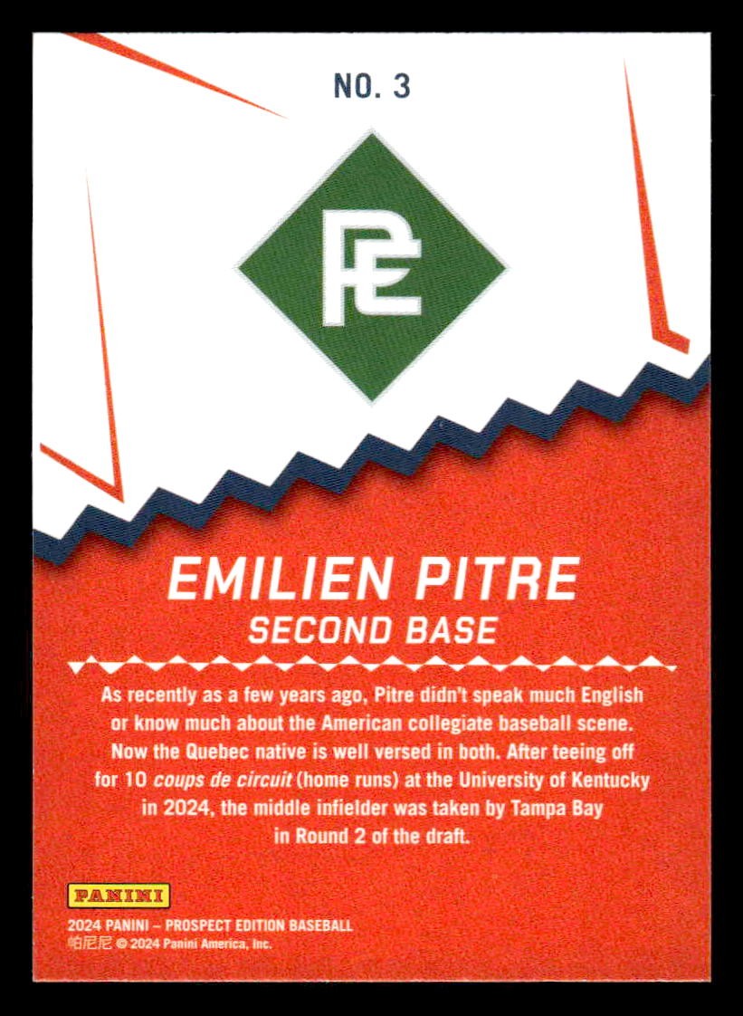 2024 Panini Prospect Edition #3 Emilien Pitre Ping!
