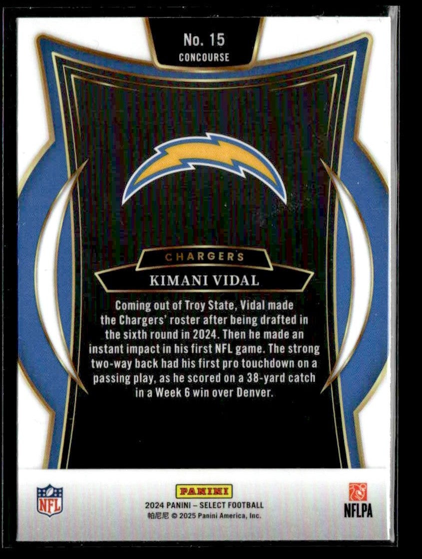 2024 Panini Select #15 Kimani Vidal