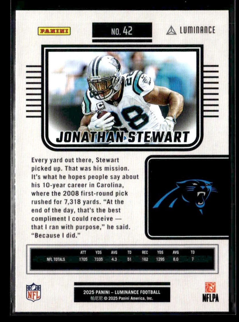 2025 Panini Luminance #42 Jonathan Stewart