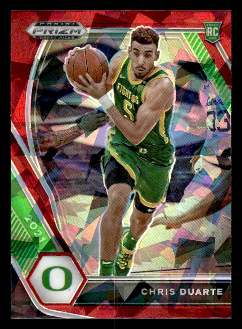 2021 Panini Prizm Draft Picks #23 Chris Duarte Red Ice