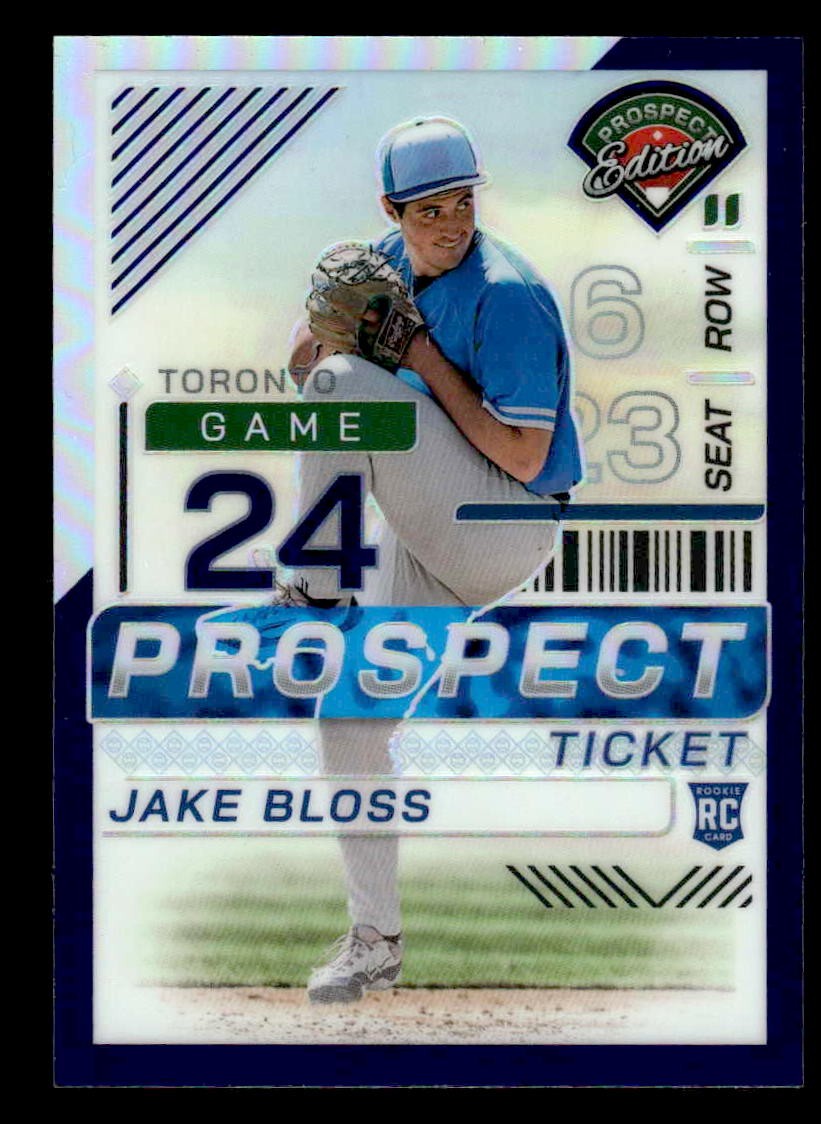 2024 Panini Prospect Edition #186 Jake Bloss Purple Holo #/99